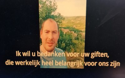 Een videoboodschap als dankbare groet!